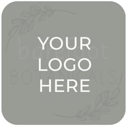 Square Custom Business Logo Stickers / 250 Personalized Image Labels / 1.5" Square White Gloss Small Business DIY Wedding Event Photo Labels/Made in The USA by SBLABELS