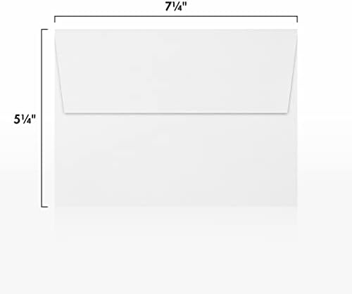 LUXPaper A7 Invitation Envelopes | Peel & Press | 5 1/4" x 7 1/4" | Bright White | 80lb. Text | 250 Qty - Image 3