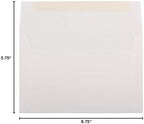 JAM PAPER A9 Strathmore Invitation Envelopes - 5 3/4 x 8 3/4 - Bright White Wove - 100/Pack - Image 3