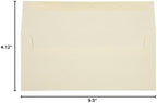 JAM PAPER #10 Business Strathmore Envelopes - 4 1/8 x 9 1/2 - Ivory Wove - 100/Pack - Image 7