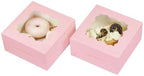 Bakepacker Pink Cookie Boxes With Window 6x6x3 inches 100pcs - Image 4