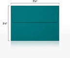 LUXPaper A7 Invitation Envelopes | Peel & Press | 5 1/4" x 7 1/4" | Teal | 80lb. Text | 250 Qty - Image 3