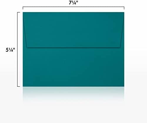 LUXPaper A7 Invitation Envelopes | Peel & Press | 5 1/4" x 7 1/4" | Teal | 80lb. Text | 250 Qty - Image 3