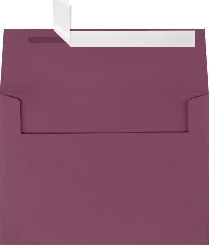 LUXPaper A7 Invitation Envelopes | Peel & Press | 5 1/4" x 7 1/4" | Vintage Plum | 80lb. Text | 1,000 Qty by LUXPaper