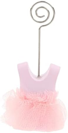 SHINEOFI 12 Pcs Pink Baby Shower Table Numbers Girl Baby Clothes Name Place Card Holders Clip Memo Clip Wedding Decorative Price Tag () - Image 5
