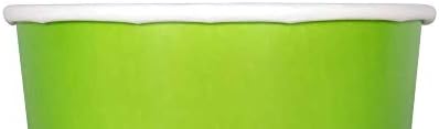 Karat [6oz - 1000 ct] Paper Ice Cream Cups for Hot/ Cold Food - Ideal for Ice Cream, Gelato, Yogurt and Snacks - Green - Image 2