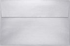 LUXPaper A9 Invitation Envelopes | Peel & Press | 5 3/4" x 8 3/4" | Silver Metallic | 80lb. Text | 250 Qty - Image 2
