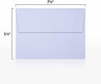 LUXPaper A7 Invitation Envelopes | Peel & Press | 5 1/4" x 7 1/4" | Lilac Purple | 80lb. Text | 250 Qty - Image 3