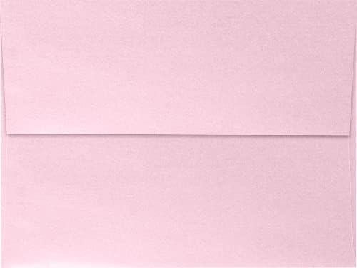 LUXPaper A7 Invitation Envelopes | Peel & Press | 5 1/4" x 7 1/4" | Rose Quartz Metallic | 80lb. Text | 250 Qty - Image 2