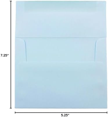 JAM PAPER A7 Premium Invitation Envelopes - 5 1/4 x 7 1/4 - Baby Blue - Bulk 500/Box - Image 3