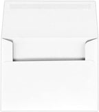 LUXPaper A6 Invitation Envelopes | Peel & Press | 4 3/4" x 6 1/2" | White Linen | 80lb. Text | 500 Qty - Image 3