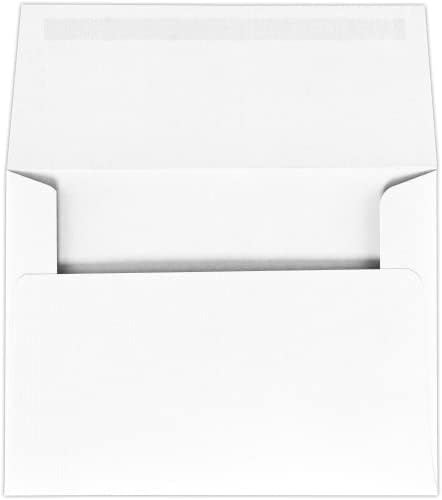 LUXPaper A6 Invitation Envelopes | Peel & Press | 4 3/4" x 6 1/2" | White Linen | 80lb. Text | 500 Qty - Image 3