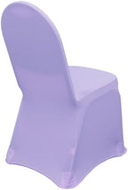YOUR CHAIR COVERS - 6 Pack Lavender Stretch Spandex Banquet Chair Covers - Wedding Slip Premium Quality Cover - Image 4
