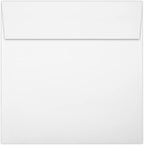 LUXPaper Square Invitation Envelopes | Peel & Press | 6" x 6" | Bright White | 80lb. Text | 250 Qty - Image 2