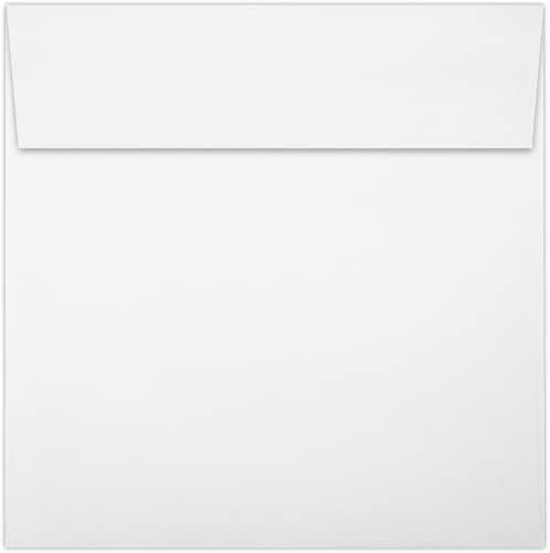LUXPaper Square Invitation Envelopes | Peel & Press | 6" x 6" | Bright White | 80lb. Text | 250 Qty - Image 2