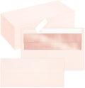 200 Pack #10 Light Pink Envelopes Letter Size Self Seal Business Envelopes by QIKSION