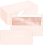 200 Pack #10 Light Pink Envelopes Letter Size Self Seal Business Envelopes by QIKSION