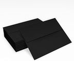 LUXPaper A2 Invitation Envelopes | Peel & Press | 4 3/8" x 5 3/4" | Midnight Black | 80lb. Text | 250 Qty - Image 5