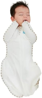 Love to Dream Organic Swaddle, Baby Sleep Sack, Swaddle Up Self-Soothing Swaddles for Newborns, Get Longer Sleep, Snug Fit Helps Calm Startle Reflex,1.0 Tog, Small 5-8.5lbs, Cream - Image 4