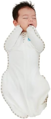 Love to Dream Organic Swaddle, Baby Sleep Sack, Swaddle Up Self-Soothing Swaddles for Newborns, Get Longer Sleep, Snug Fit Helps Calm Startle Reflex,1.0 Tog, Small 5-8.5lbs, Cream - Image 4