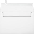 LUXPaper A9 Invitation Envelopes | Peel & Press | 5 3/4" x 8 3/4" | White | 80lb. Text | 100% Recycled | 250 Qty by LUXPaper