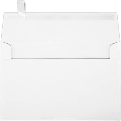 LUXPaper A9 Invitation Envelopes | Peel & Press | 5 3/4" x 8 3/4" | White | 80lb. Text | 100% Recycled | 250 Qty by LUXPaper