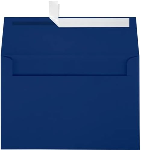 LUXPaper A8 Invitation Envelopes | Peel & Press | 5 1/2" x 8 1/8" | Navy Blue | 80lb. Text | 500 Qty - Image 2