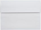 LUXPaper A7 Foil Lined Invitation Envelopes | Peel & Press | 5 1/4" x 7 1/4" | White w/Gold LUX Lining | 60lb. Text | 250 Qty - Image 3