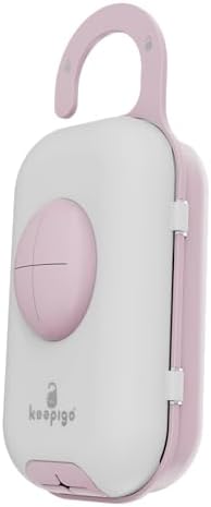 Keepigo| Baby Pink Diaper Bag Wipe Dispenser | 3-in-1 Portable Diaper Caddy Organizer, Baby Wipe Holder with Disposable Bags | Baby Essentials for Newborns, Toddlers, Travel & Baby Shower Gifts - Image 6