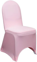 YOUR CHAIR COVERS - 100 Pack Stretch Spandex Banquet Chair Covers - Pink, Wedding Slip Covers, Premium Quality Chair Cover by YourChairCovers