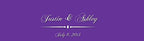 100 Purple Opulence Wedding Anniversary Engagement Party Water Bottle Labels 8"x2" by DesignThatSign