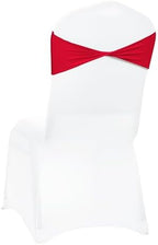 MDS Pack of 125 Spandex Chair Sashes Without Slider Buckles – Red - Image 5