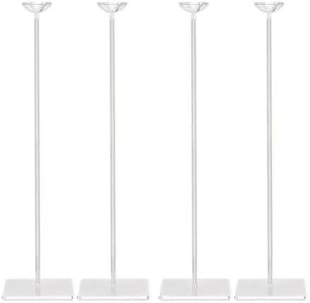 Balloon Sticks With Bases Balloon Stick Stand Clear Acrylic Kit, 4 Pack Sticks With Base For Table Centerpiece,for Wedding Birthdays Parties Decoration by Unknown