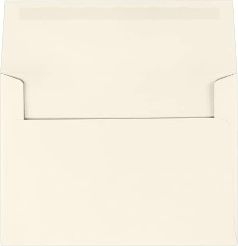 LUXPaper A7 Classic Linen Invitation Envelopes | 5 1/4" x 7 1/4" | Natural White | 70lb. Text | 1,000 Qty - Image 2
