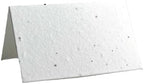 Of The Earth Handmade Paper - Wildflower Seed Paper Folding Escort Card - Place Card/Name Card/Gift Card - 3.5" x 4" - Set of 24 (10s White Seed) by OfTheEarth