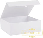 5 Pcs White Gift Box Large 13.5x11.8x4.7 Inches, White Gift Boxes for Presents with Magnetic Closure Lid, Luxury Gift Box Rectangle Collapsible Boxes for Gift Packaging - Image 2