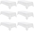 VidaFete Classic Series 6 Pack 60x120inch White Rectangle Tablecloth by VidaFete