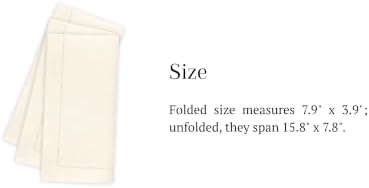 Ivory Linen Like Napkins Disposable Guest Towels, Airlaid 50ct - Image 5