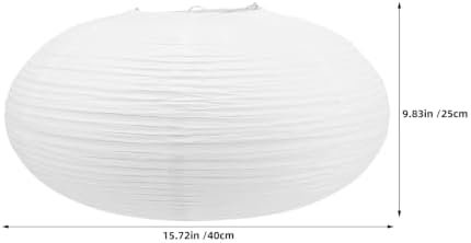 YARNOW 2pcs Party Paper Lanterns, 15.7x9.8 Inches Large Japanese Hanging Lantern for Wedding, Christmas, Baby Shower Dining Room, Indoor Event Decoration - Image 2