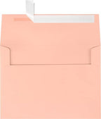 LUXPaper A7 Invitation Envelopes | Peel & Press | 5 1/4" x 7 1/4" | Blush Pink | 80lb. Text | 250 Qty by LUXPaper
