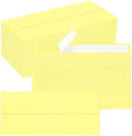 200 Pack #10 Yellow Envelopes Letter Size Self Seal Business Envelopes by QIKSION