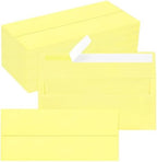 200 Pack #10 Yellow Envelopes Letter Size Self Seal Business Envelopes by QIKSION
