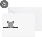 CafePress Pocket Mouse Greeting Cards Greeting Card (20-pack), Note Card with Blank Inside, Birthday Card Matte - Image 5