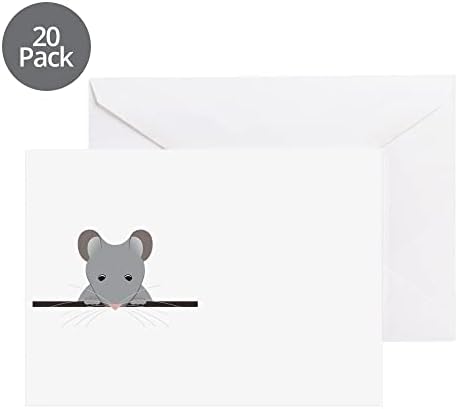 CafePress Pocket Mouse Greeting Cards Greeting Card (20-pack), Note Card with Blank Inside, Birthday Card Matte - Image 5