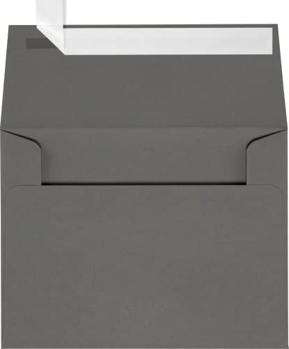 LUXPaper A2 Invitation Envelopes | Peel & Press | 4 3/8" x 5 3/4" | Smoke Gray | 80lb. Text | 250 Qty by LUXPaper