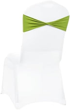 MDS Pack of 200 Spandex Chair Sashes Without Slider Buckles – Apple Green - Image 5