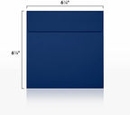 LUXPaper Square Invitation Envelopes | Peel & Press | 6 1/4" x 6 1/4" | Navy Blue | 80lb. Text | 250 Qty - Image 3