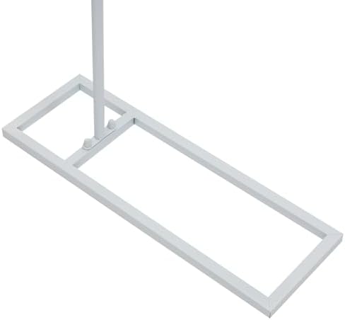 Metal Wedding Arch Backdrop Stand, 6.56Ft Ballon Arch Stand and 2 Flower Stands, Half Arch Geometric Centrepieces Display Rack for Ceremony, Birthday, Party DIY Background Decoration (White) - Image 5