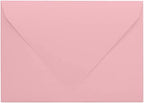 Darling Souvenir A6 Baby Pink Invitation Envelopes (4 3/4 x 6 1/2) Euro V-Flap 80 LBS Self-Adhesive Perfect for Weddings, Birthday, Baby Shower,Greeting Cards -Packs & Colours Available by DarlingSouvenirMADEWITHLOVE