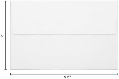 LUXPaper A10 Invitation Envelopes | Peel & Press | 6" x 9 1/2" | White Linen | 80lb. Text | 500 Qty - Image 4